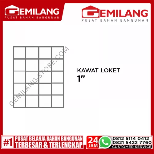KAWAT LOKET PATRI 1inch 1 x 15mtr