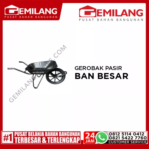 MIKATA GEROBAK PASIR BAN BESAR HITAM