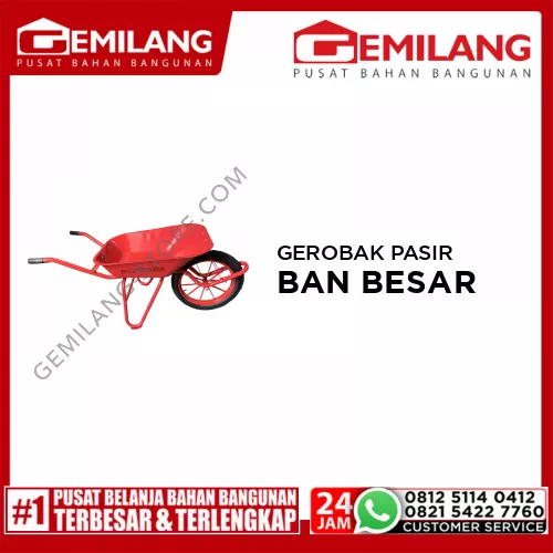 MIKATA GEROBAK PASIR BAN BESAR MERAH