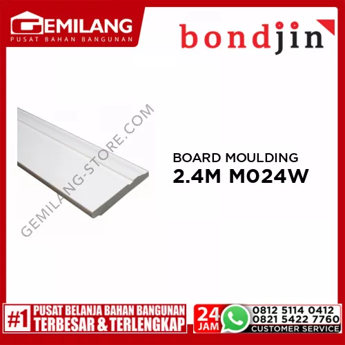 BONDJIN BOARD MOULDING 2.4M M024-W