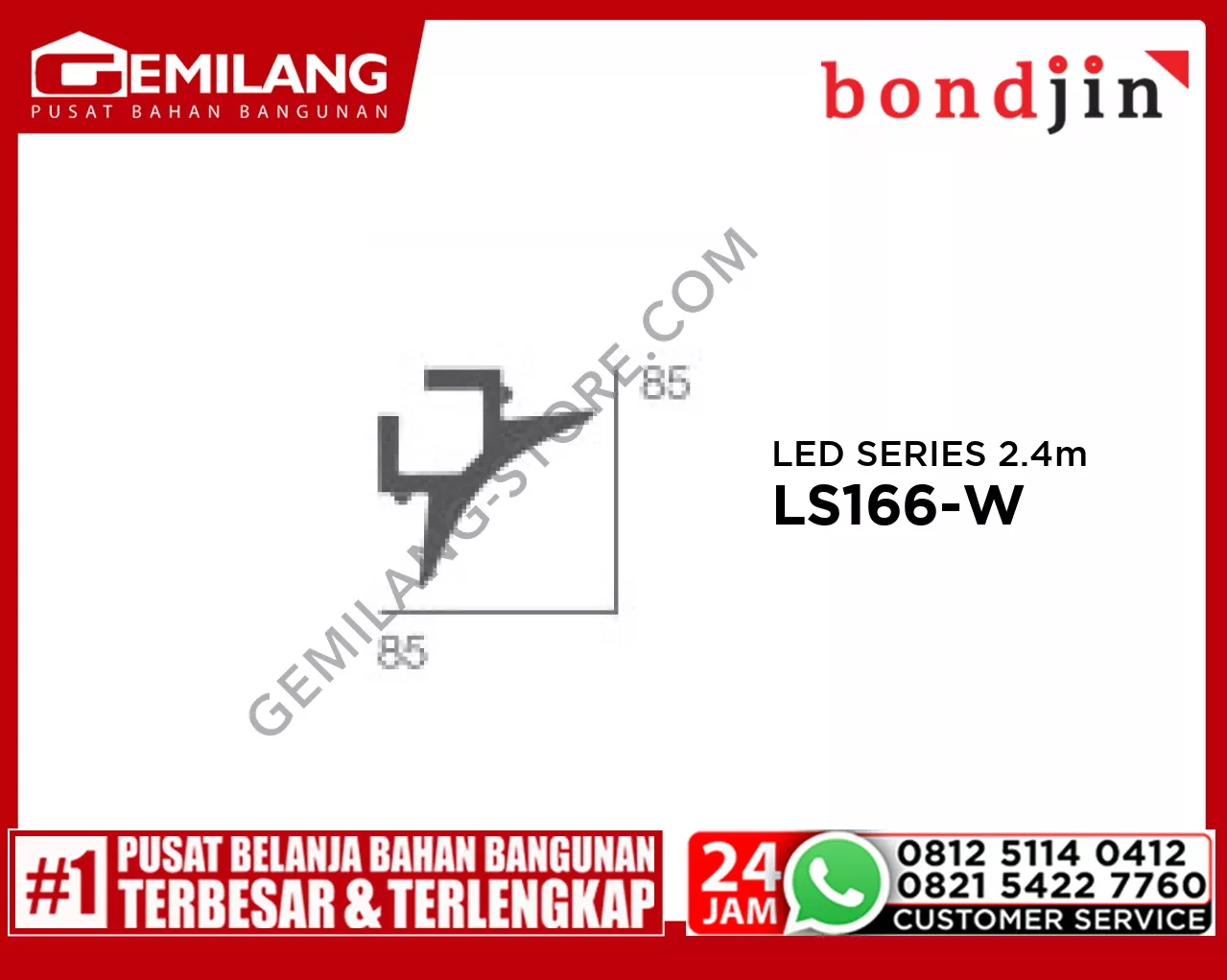 BONDJIN LED SERIES 2.4M LS166-W