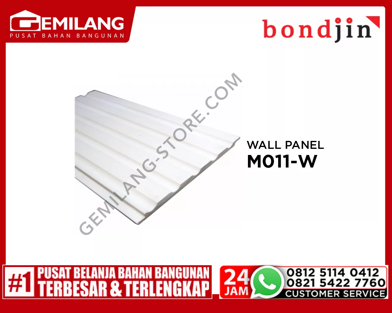 BONDJIN WALL PANEL M011-W (150 x 2400 x 6T)