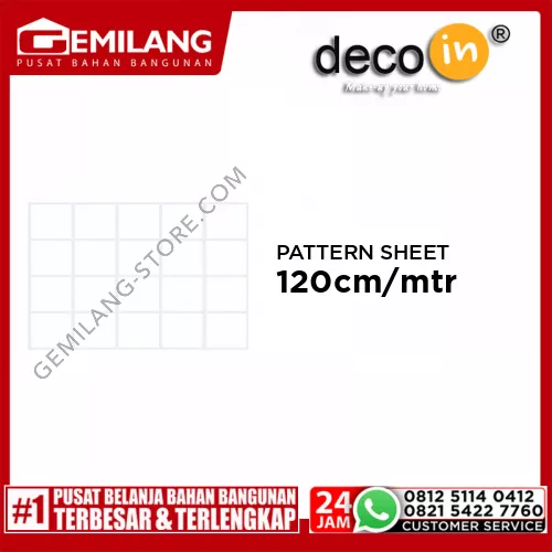 DECOIN PATTERN SHEET HPL 2021 120cm /mtr