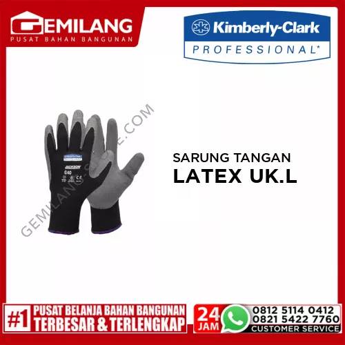 KIMBERLY CLARK SARUNG TANGAN LATEX G40 UK.L