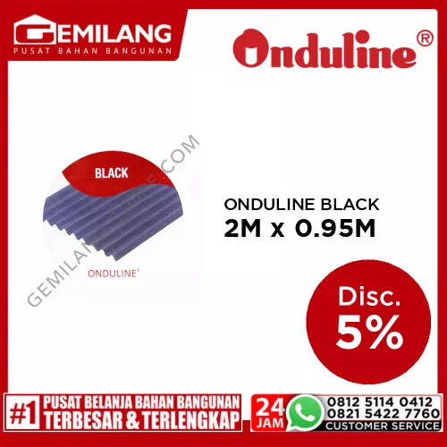 ONDULINE BLACK 2M x 0.95M