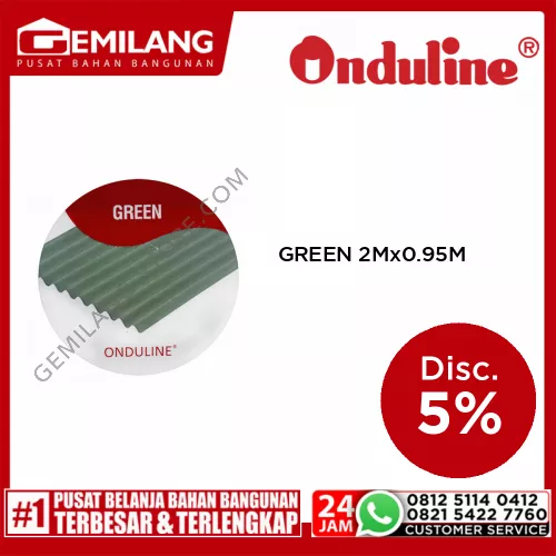 ONDULINE GREEN 2M x 0.95M