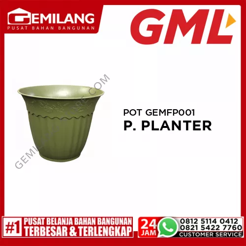 GML POT GEMFP001 PLASTIC PLANTER 001