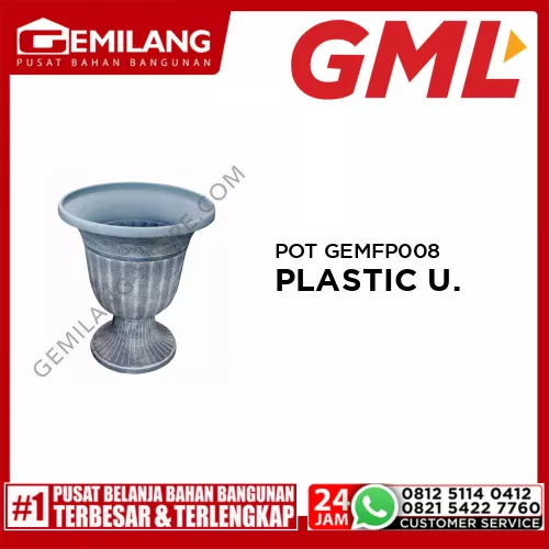 GML POT GEMFP008 PLASTIC URN PLANTER 008