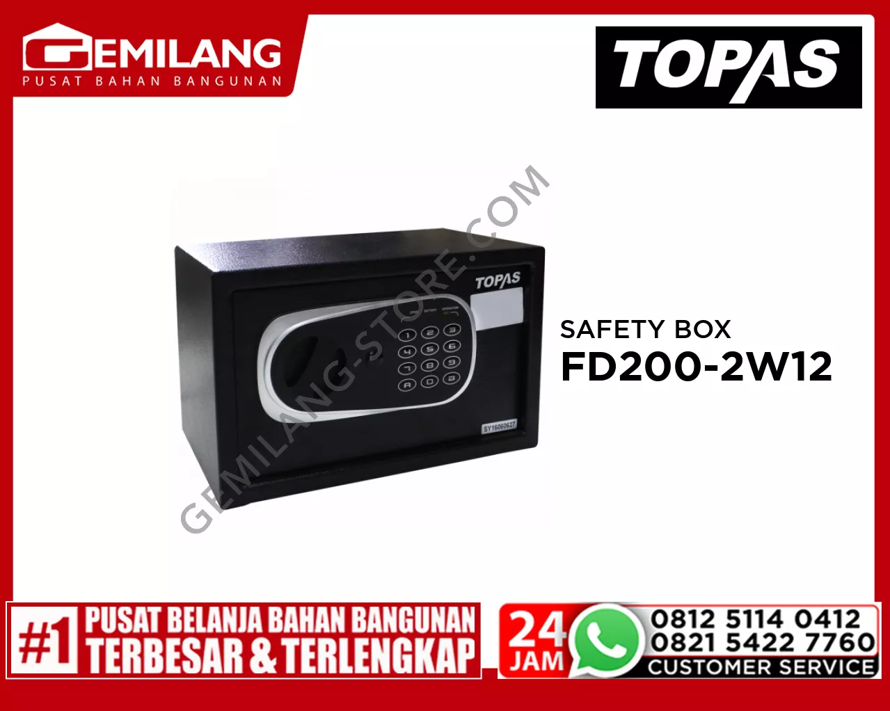TOPAS SAFETY BOX FD200-2W12