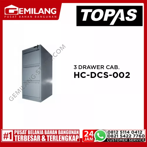 TOPAS 3 DRAWER CABINET 312F18HC-DCS-002