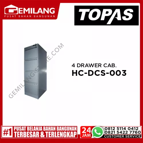 TOPAS 4 DRAWER CABINET 312F18HC-DCS-003