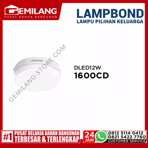 LAMPBOND DLED12W6INB1600CD