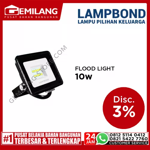 LAMPBOND FDLED10WPB10CD FLOOD LIGHT PUTIH PROBRIGHT 10w
