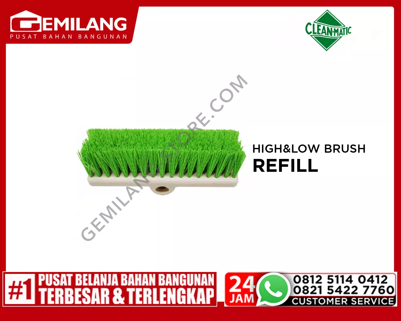 CLEAN MATIC HIGH & LOW BRUSH REFILL