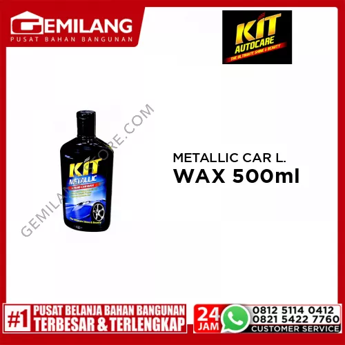 KIT METALLIC CAR LIQUID WAX 500ml