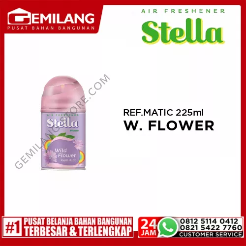 STELLA MATIC NATURALS REFILL WILD FLOWER 225ml