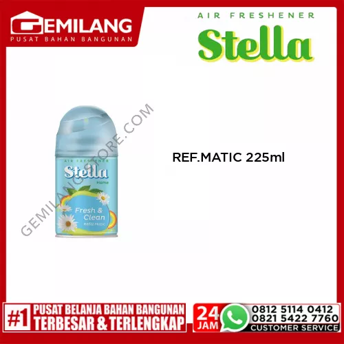 STELLA MATIC NATURALS REFILL FRESH & CLEAN 225ml