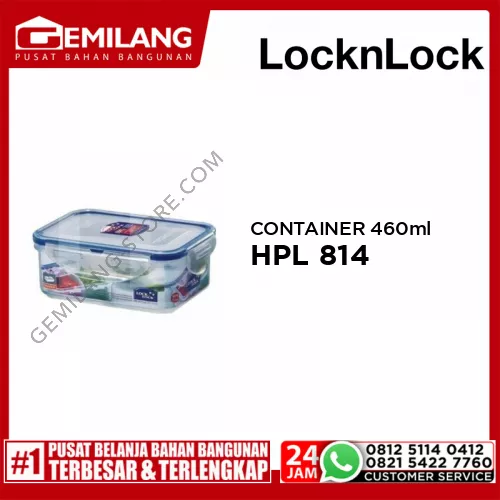 LOCK&LOCK HPL 814 RECTANGULAR CONTR 460ml