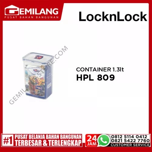 LOCK&LOCK HPL 809 RECTANGULAR COONTR 1.3ltr