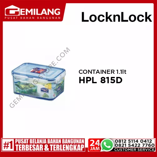 LOCK&LOCK HPL 815D RECTANGULAR CONTR 1.1ltr