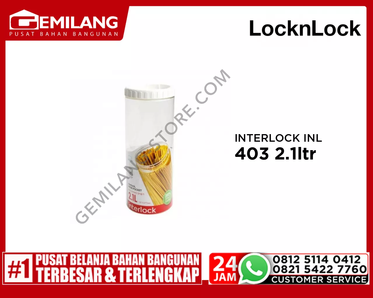 LOCK&LOCK INTERLOCK INL 403 2.1 ltr