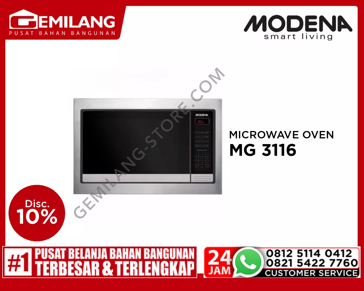 MODENA MICROWAVE OVEN MG 3116