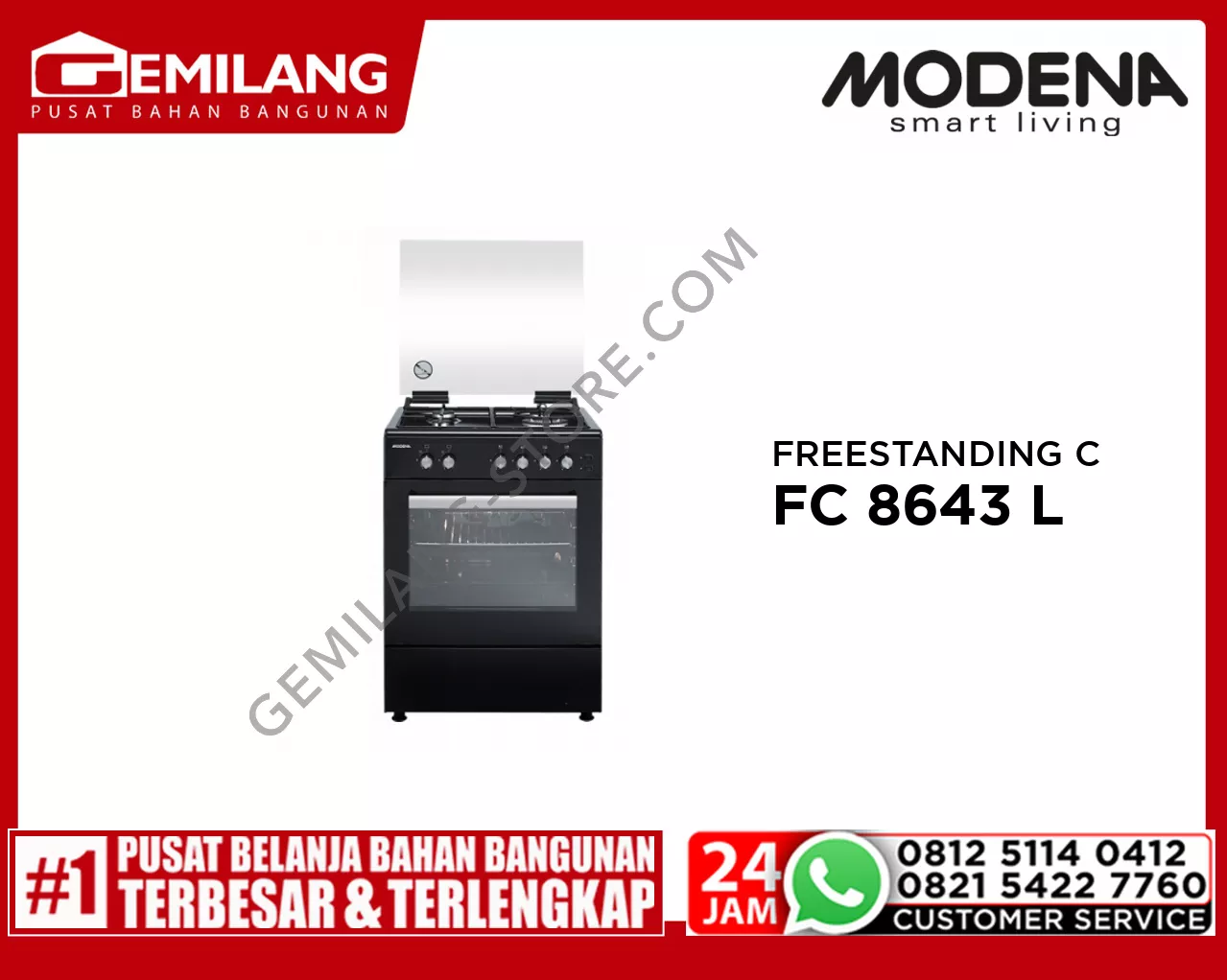 MODENA FREESTANDING COOKER FC 8643 L