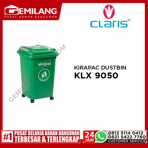 CLARIS KIRAPAC DUSTBIN KLX 9050 470 x 425 x 650mm