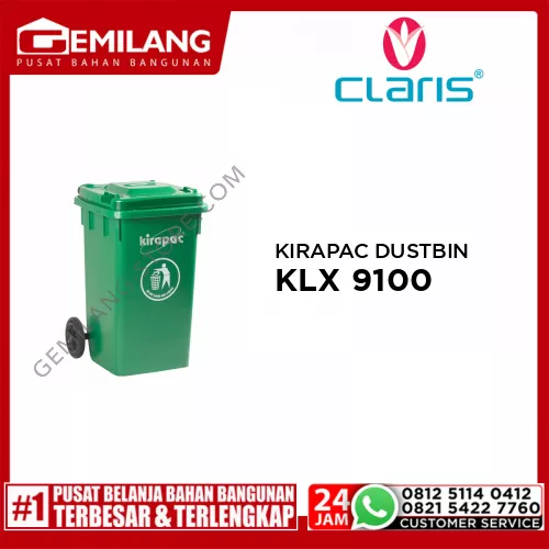 CLARIS DUSTBIN KLX 9100 540 x 500 x 820mm