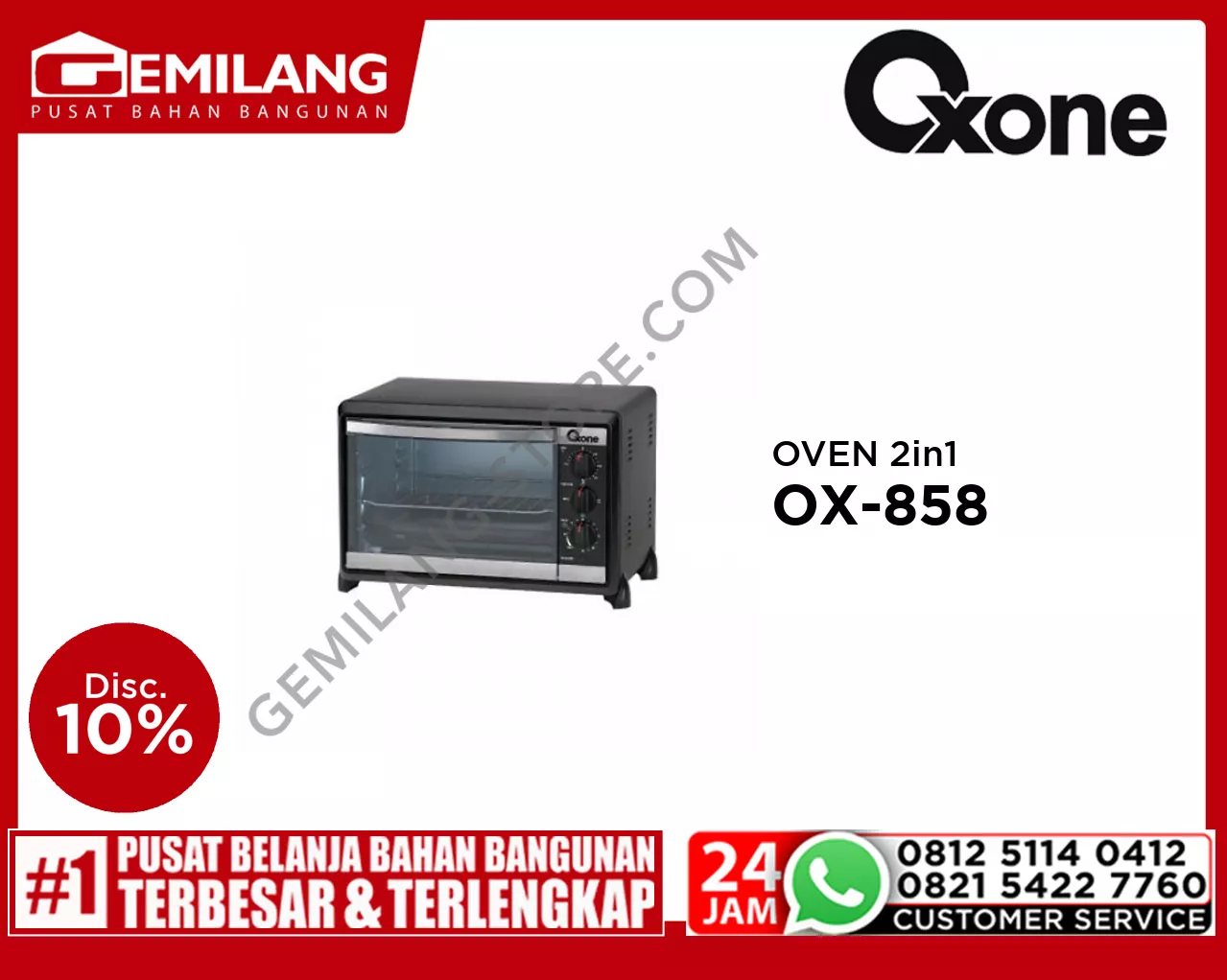 OXONE OVEN 2in1 OX-858