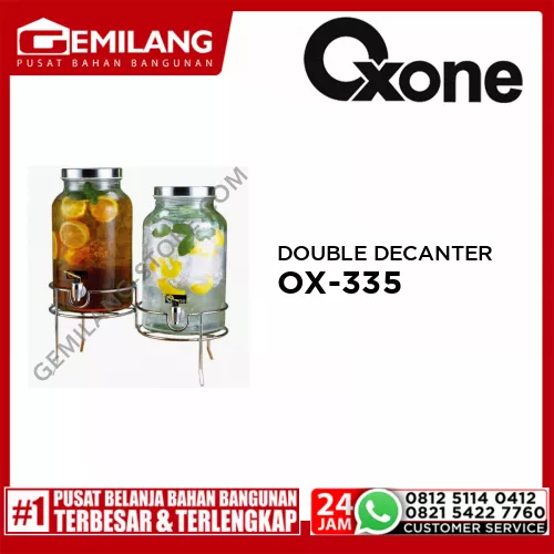 OXONE DOUBLE DECANTER WITH RACK OX-335