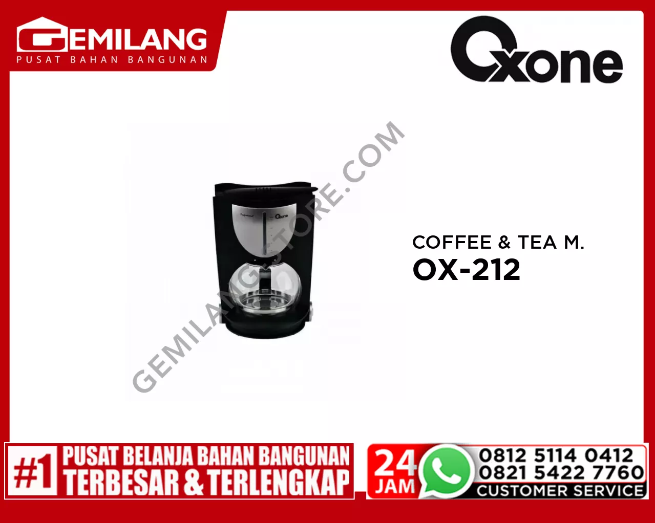 OXONE COFFEE & TEA MAKER OX-212
