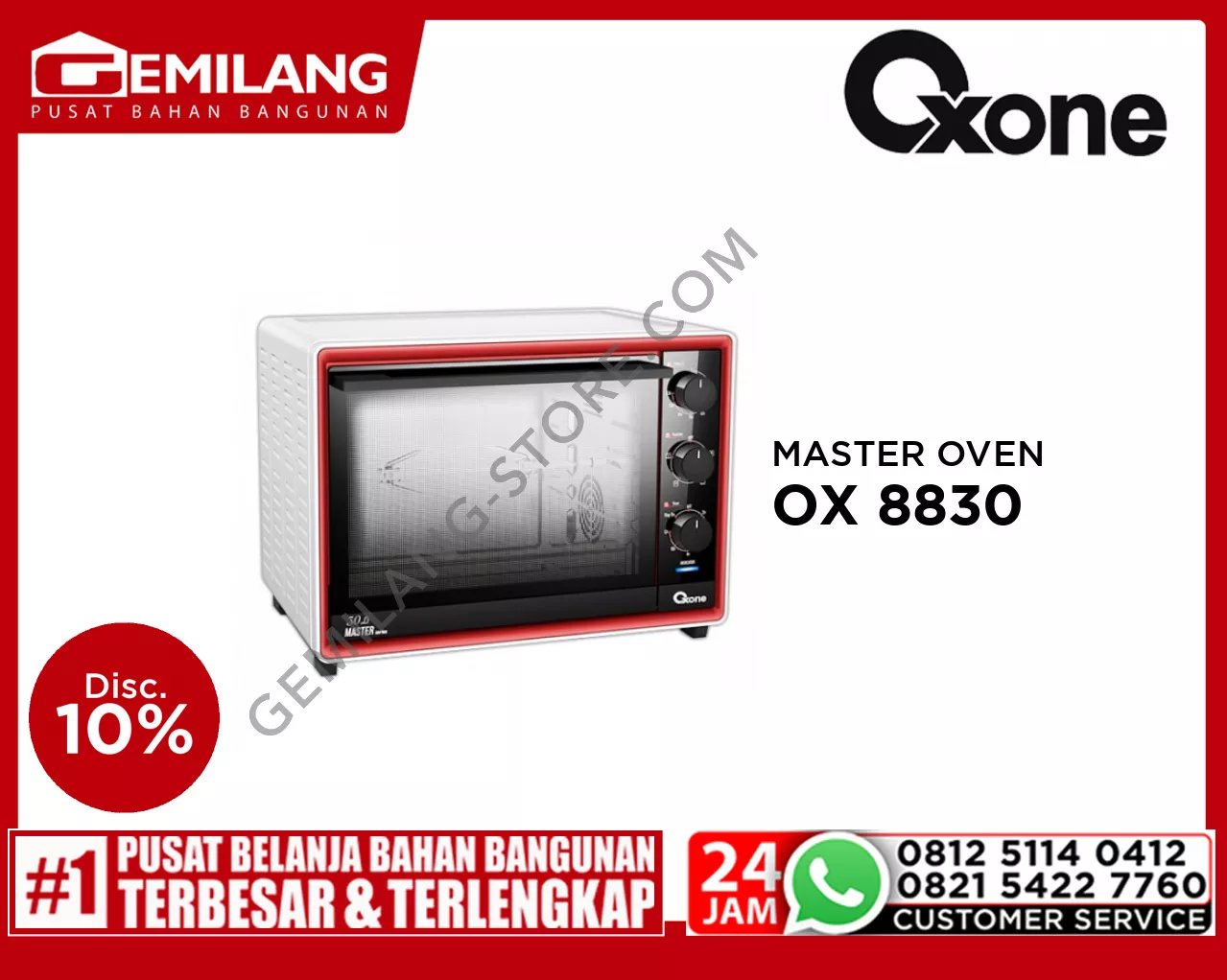 OXONE MASTER OVEN 30ltr OX 8830