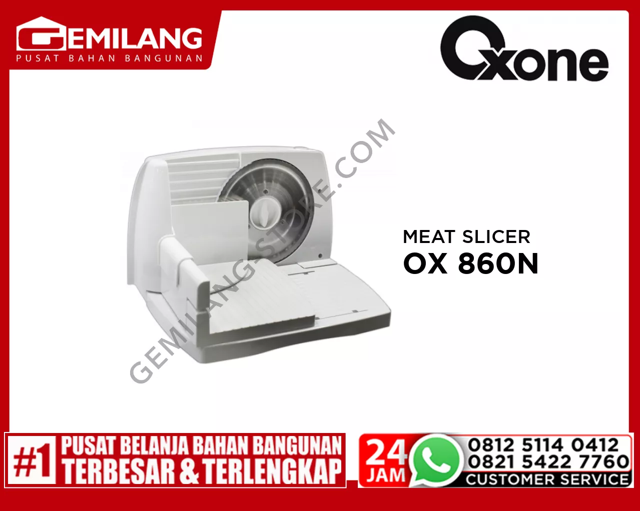 OXONE ELECTRONIC MEAT SLICER OX 860N