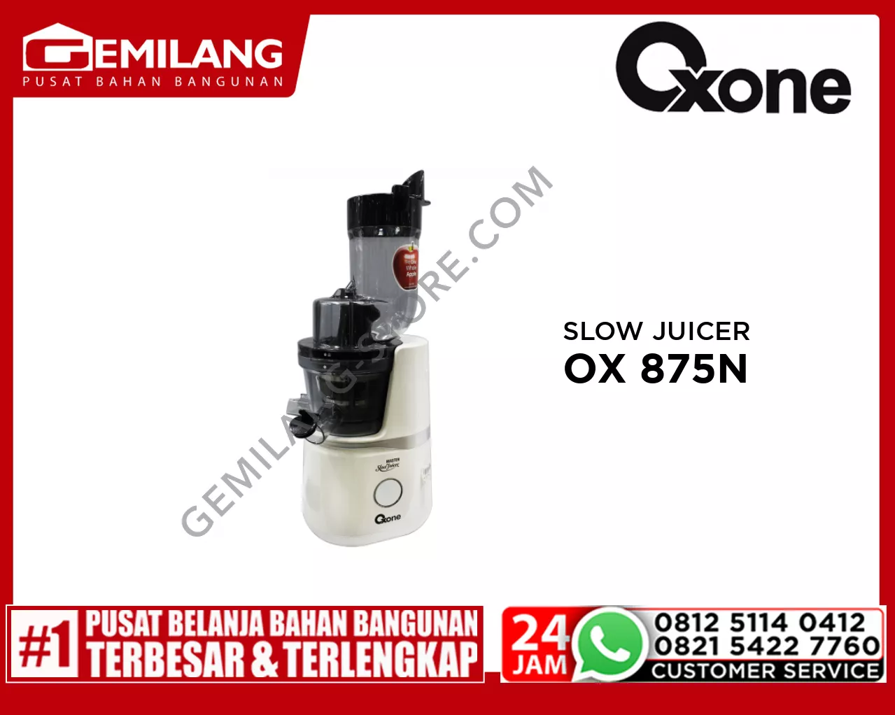 OXONE MASTER SLOW JUICER OX 875N