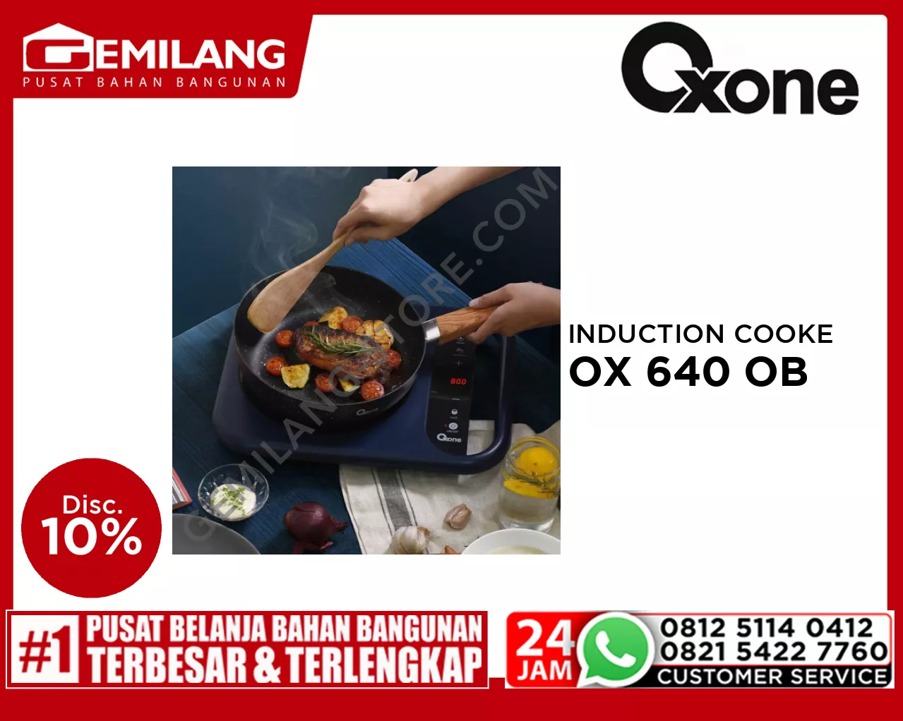 OXONE HANDEE PORTABLE INDUCTION COOKER OX 640 OB