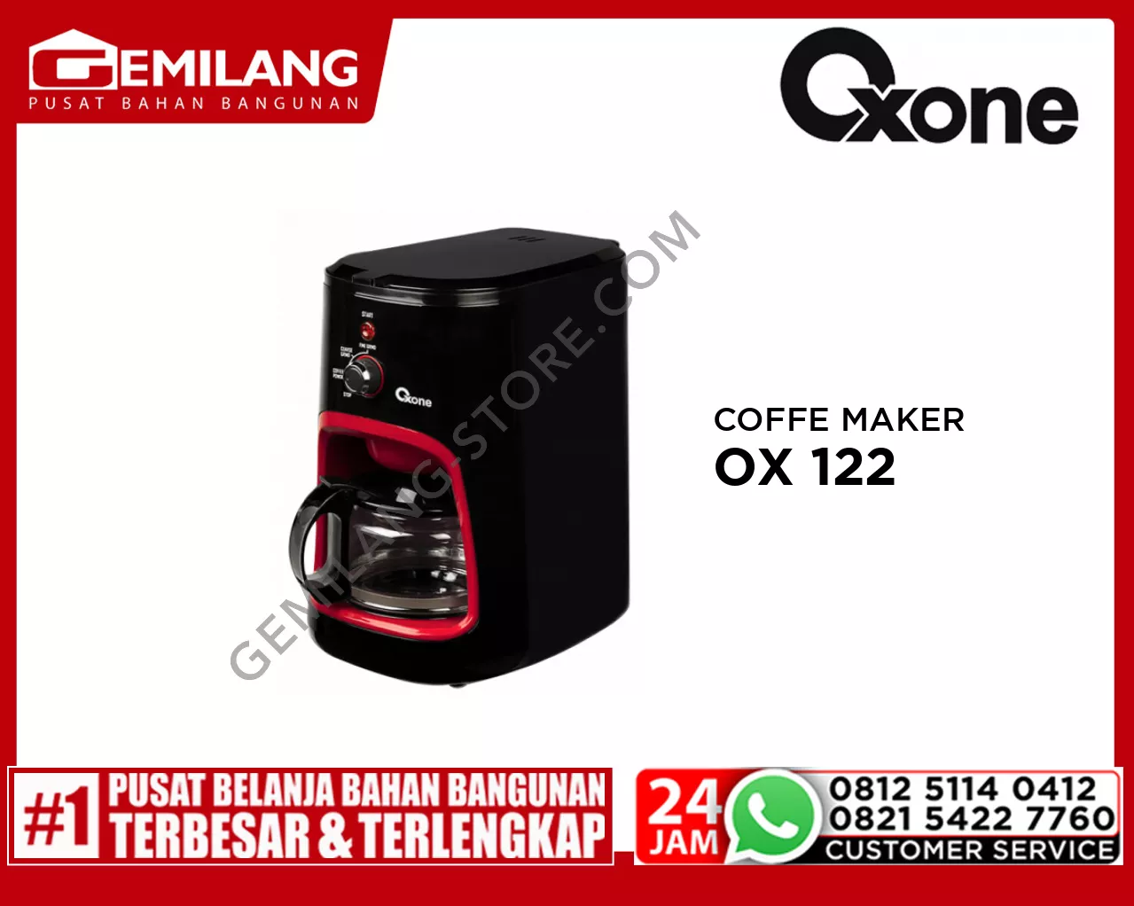 OXONE COFFE MAKER & GRINDER OX 122