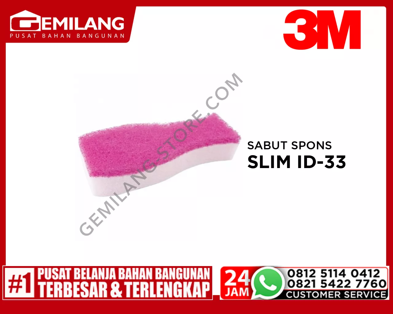3M SABUT SPONS SLIM ID-33
