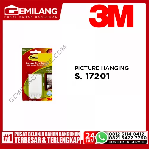 3M COMMAND PICTURE HANGING STRIPS 17201
