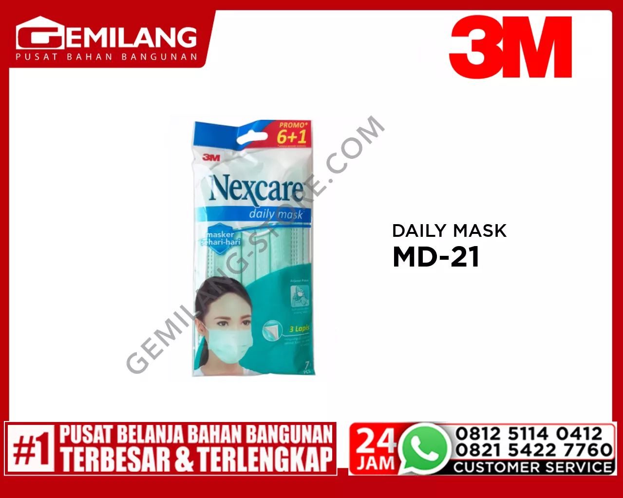 3M NEXCARE DAILY MASK MD-21
