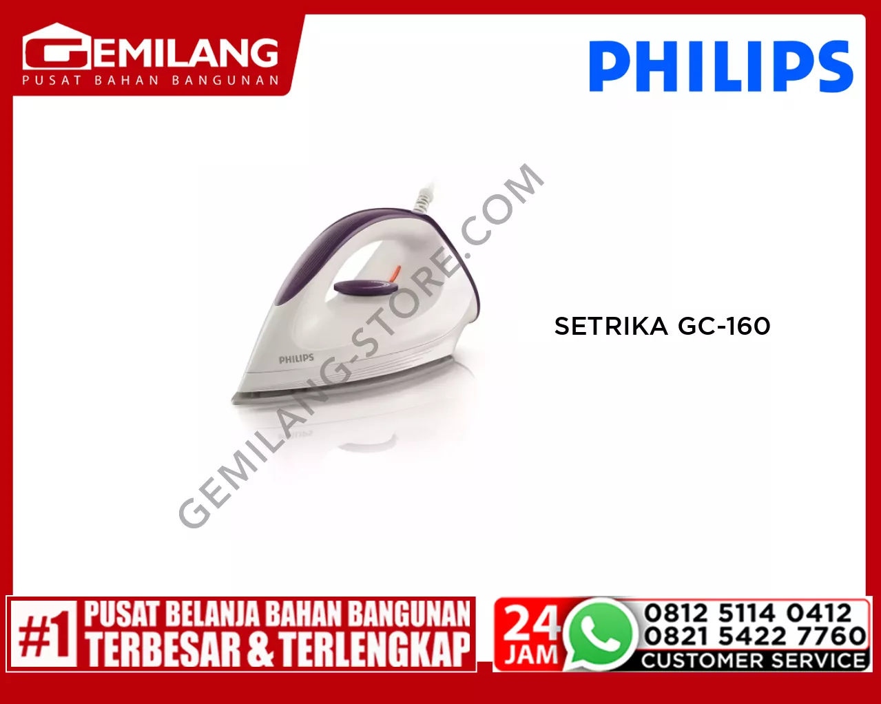 PHILIPS SETRIKA GC-160