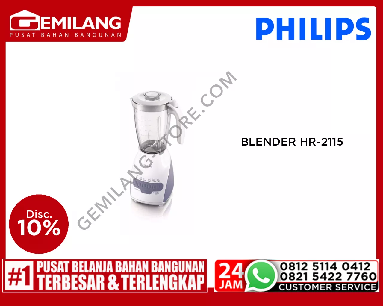PHILIPS BLENDER HR-2115