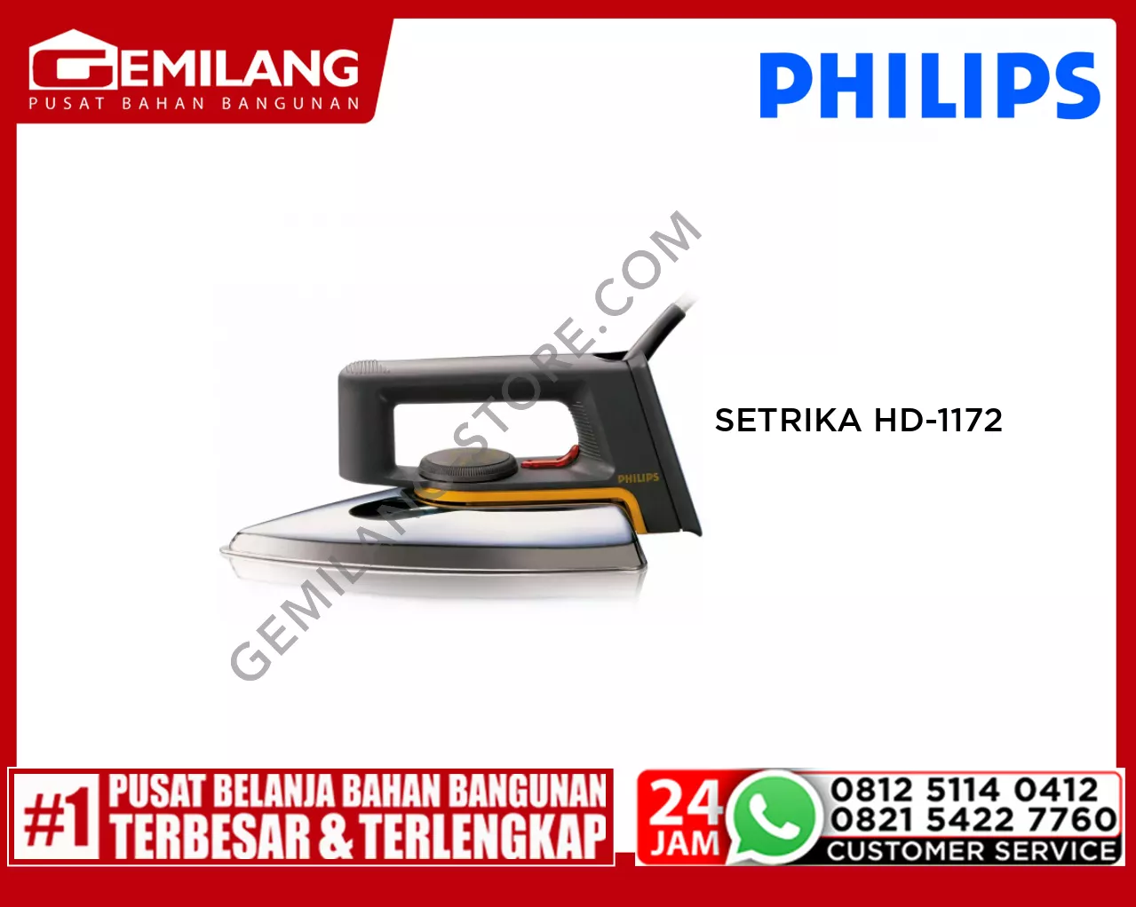 PHILIPS SETRIKA HD-1172