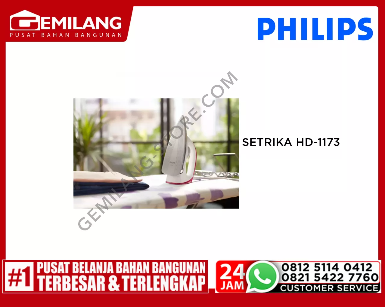 PHILIPS SETRIKA HD-1173