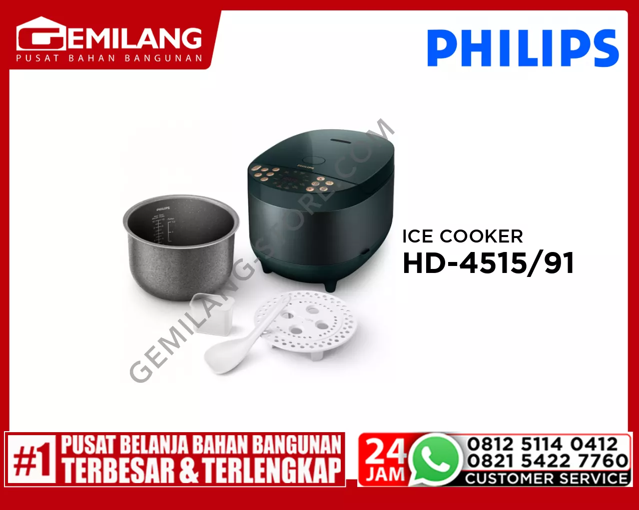 PHILIPS RICE COOKER HD-4515/91