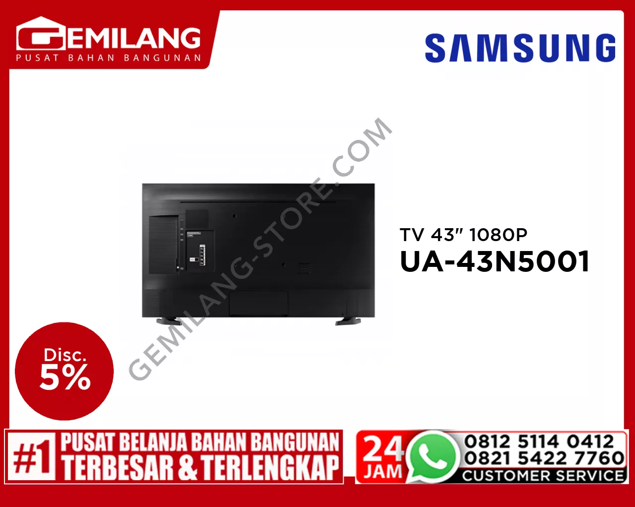 SAMSUNG TV UA-43N5001 43inch