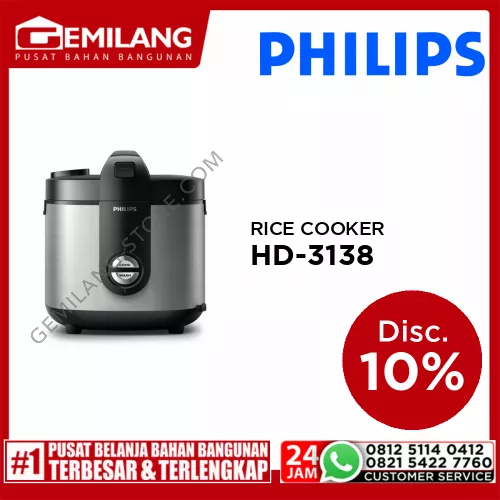 PHILIPS RICE COOKER HD-3138