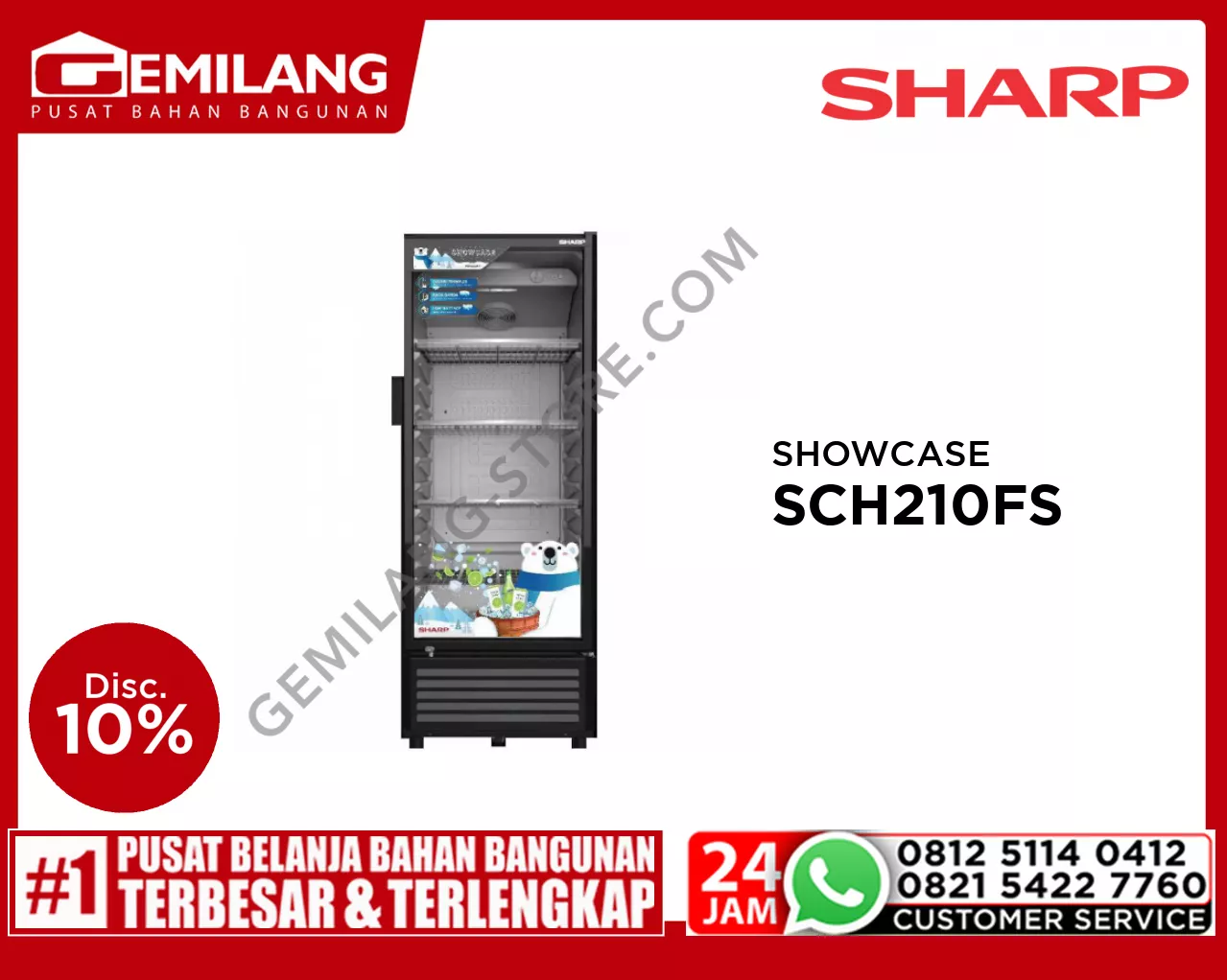SHARP SHOWCASE SCH 210FS