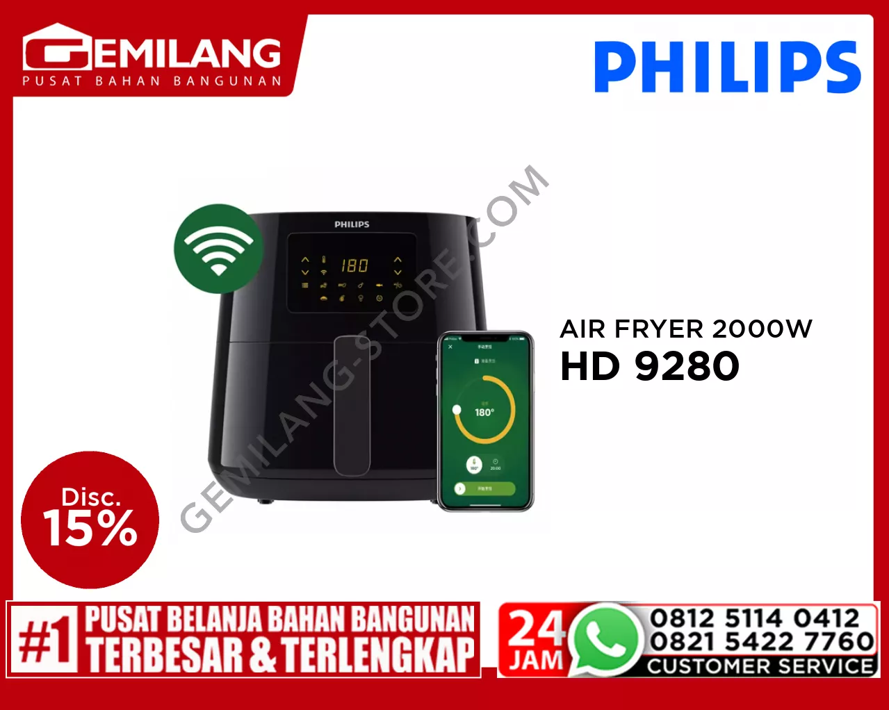 PHILIPS AIR FRYER HD 9280