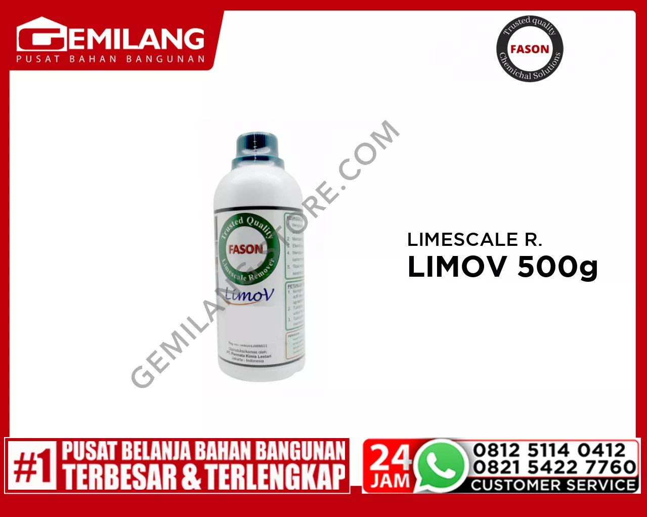 FASON LIMESCALE REMOVER (LIMOV) 500g